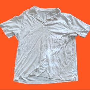Lands end 100% cotton white polo #polo